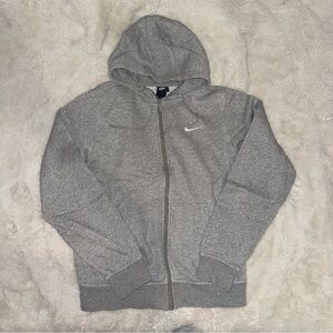 Nike Heather Gray Full-Zip Hoodie